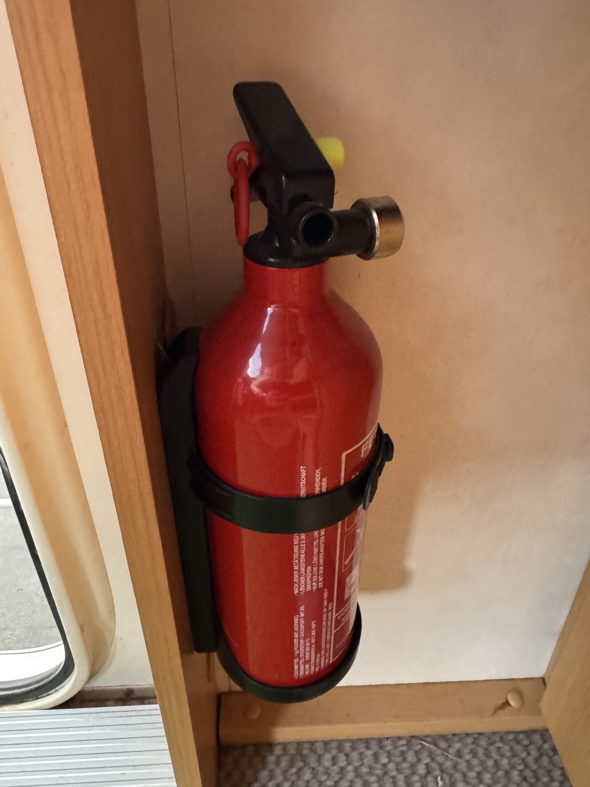 Feuerlöscher an Bord